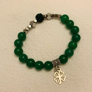 Green Aventurine and Hematite bracelet